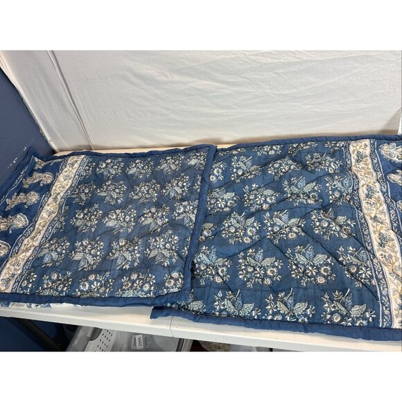 2 NWOT Pottery Barn Regan Handcrafted‎ Reversible Quilted Sham , Standard - Picture 1 of 7